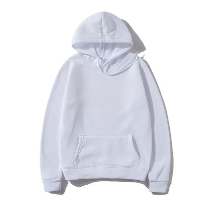 Men's and Women's Solid Color Pocket Pullover Hoodies
