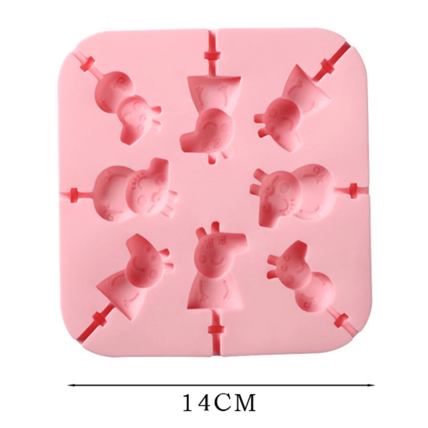 Round Silicone Lollipop Mold – Kids’ DIY Chocolate, Candy & Biscuit Baking Tool