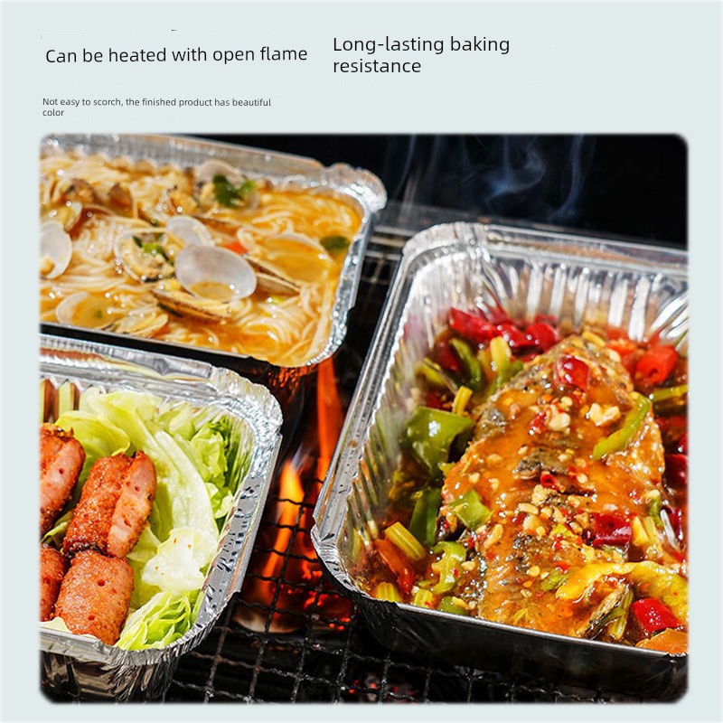 Oven Special Use Square Disposable Kitchen Tin Tray