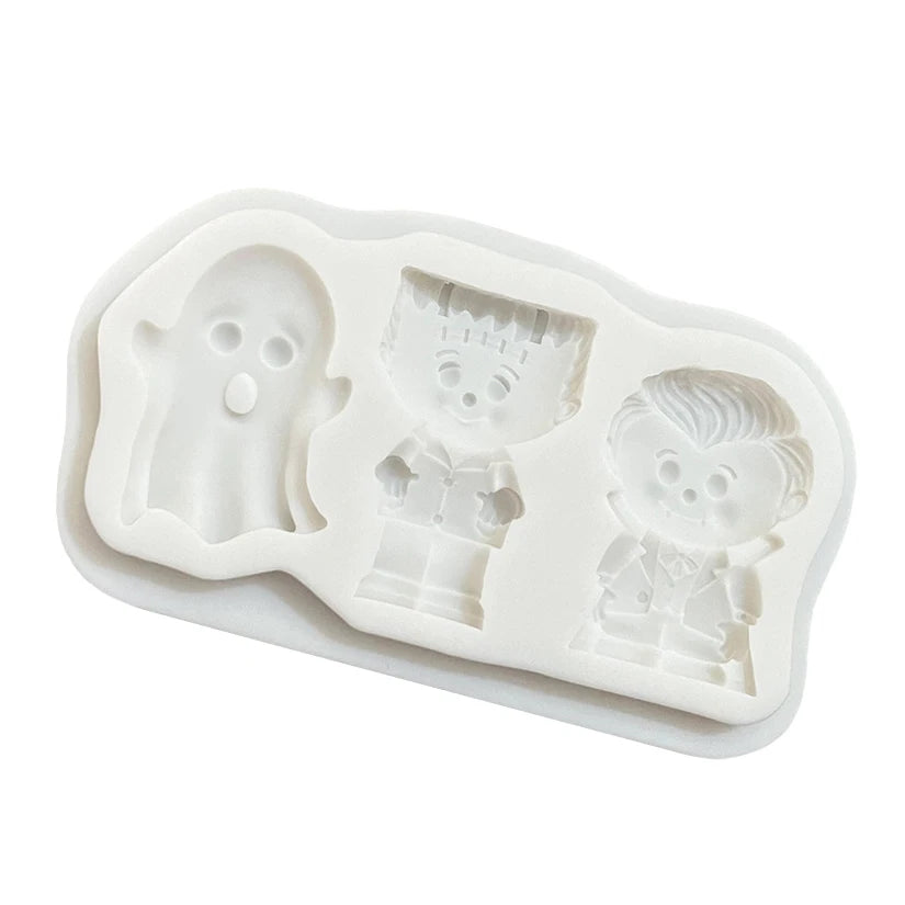 Halloween Frankenstein Spirits Silicone Sugarcraft Mold Resin Tools Cupcake Baking Mould Fondant Cake Decorating Tools
