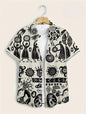 Men’s 3D Paisley Hawaii Shirt – Oversized Boho Summer Top