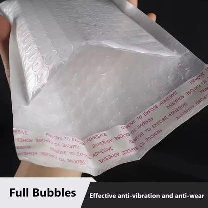 50-10Pack Bubble Envelopes Bag Pearlescent Film Waterproof Bubble Bag Packaging Express Self-Seal Goods Business Mailing Package