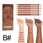6pcs Lip Liner Pen 6 Colors Waterproof And Sweat-proof Not Easy To Fade Non-stick Cup Nude Lipstick Pencil SET