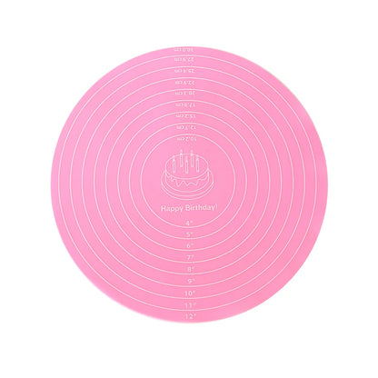 FAIS DU Cake Turntable Pat Silicone Baking Mat For Cake with Size Non-stick High Temperature Resistant Bake Tool Kitchen Gadget