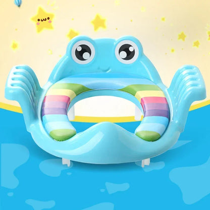 Baby Toilet Seat Child Safety Seat Child with Hand-held Toilet Seat Outdoor Travel Training Baby Toilet Cushion