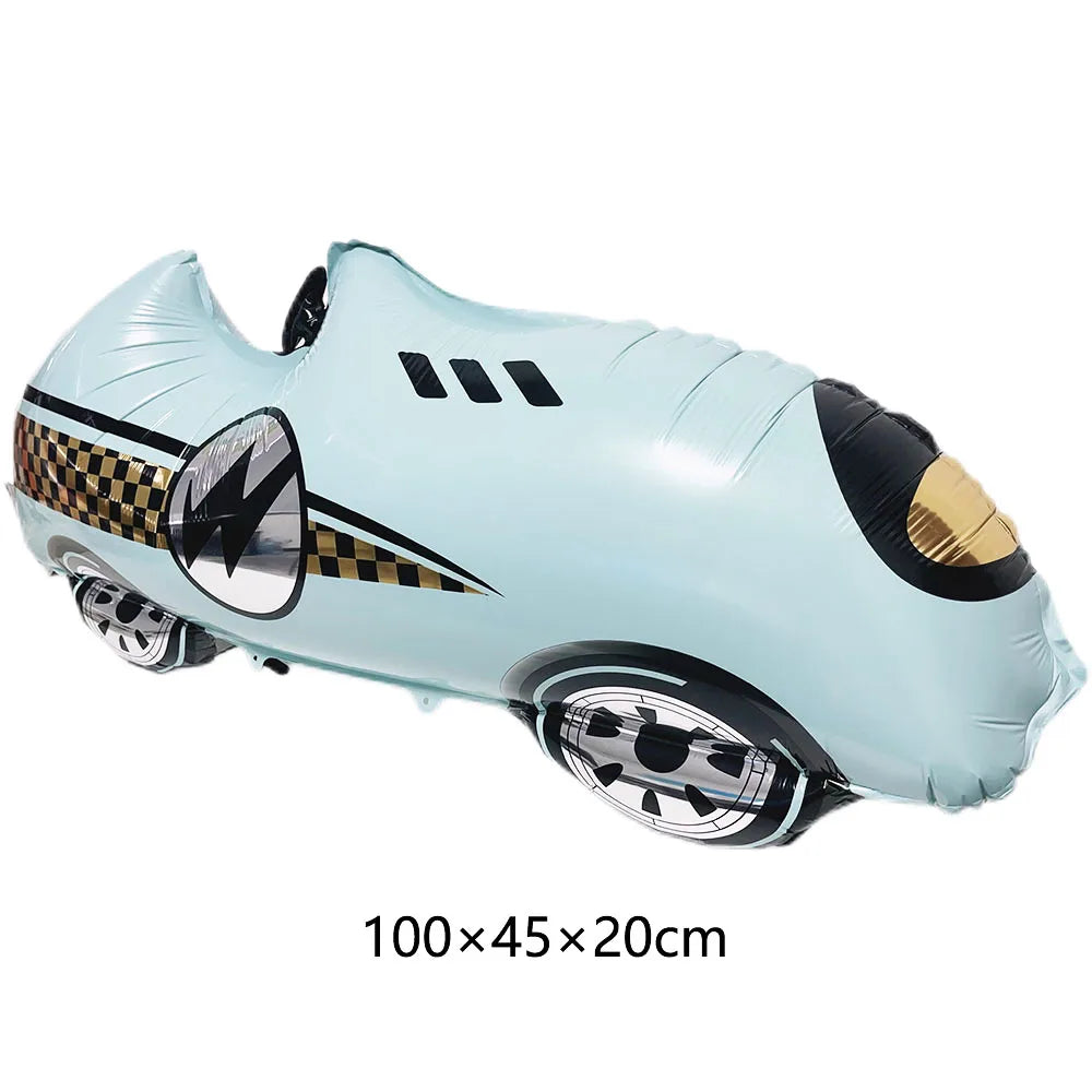 1pc Large Transportation Balloon Racing Balloon Fire Truck Ambulance School Bus Excavator Motorcycle Balloon for Boys Birthday