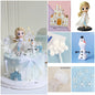 Princess Doll Cake Topper – Happy Birthday Flag Decoration for Baby Shower & Girl’s Birthday Party Cakes