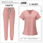 Hot Sale Clinic Workwear Unisex Medical Nurse Scrub Set Clinical Uniform Men Women Beauty Salon Costume Doctor Nursing Top Pants