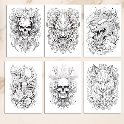 Adult Coloring Book 25 Different Patterns  1pc, A4 100gsm Thick Paper