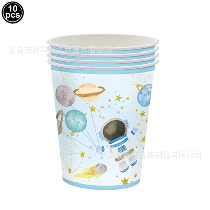 4D Standing Astronaut Spaceman Balloons Rocket Foil Balloons Kids Toys Baby Shower Outer Space Themed Birthday Party Decorations
