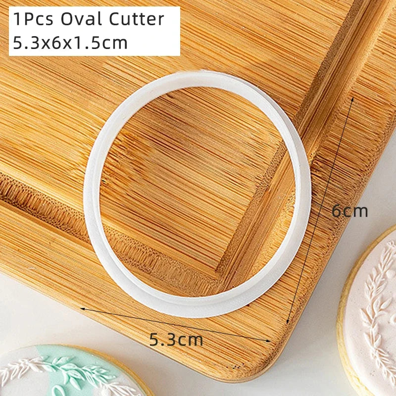 New Plant Flower Cookie Embosser Mould Spring Easter Party Fondant Biscuit Mold Cake Decorating Tools Acrylic Icing Cookie Mould