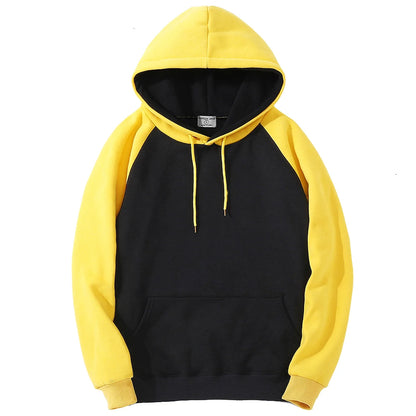 Men Women Loose Oversized Warm Fleece Raglan Hooded Sweatshirts