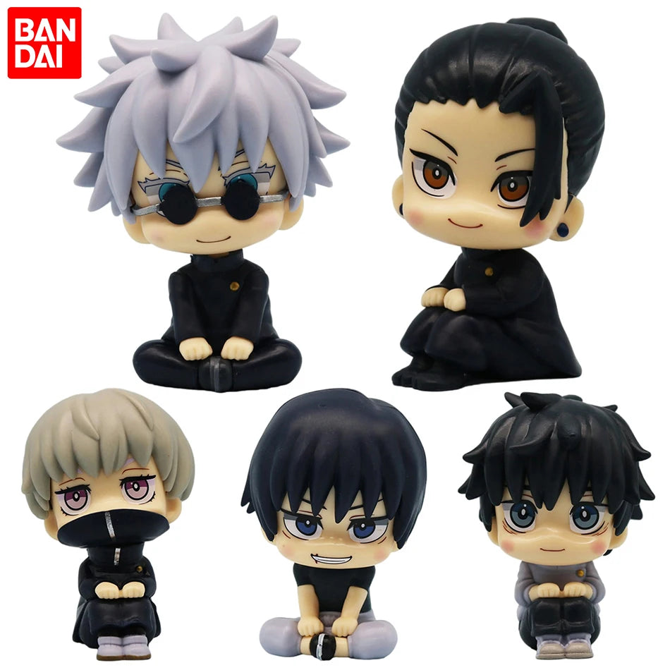 Anime Cute Fushiguro Toji Jujutsu Kaisen Figure Gojo Satoru Action Figure Q Version Doll Geto Suguru Statue 10cm PVC Model Toys