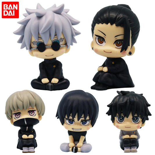 Anime Cute Fushiguro Toji Jujutsu Kaisen Figure Gojo Satoru Action Figure Q Version Doll Geto Suguru Statue 10cm PVC Model Toys