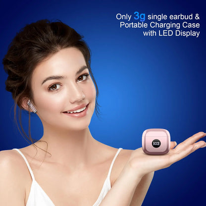 DRSAEC Wireless Earbuds, Bluetooth 5.3 Ear Buds LED Power Display Headphones, in-Ear Noise Cancelling Mic, 40H Playback.