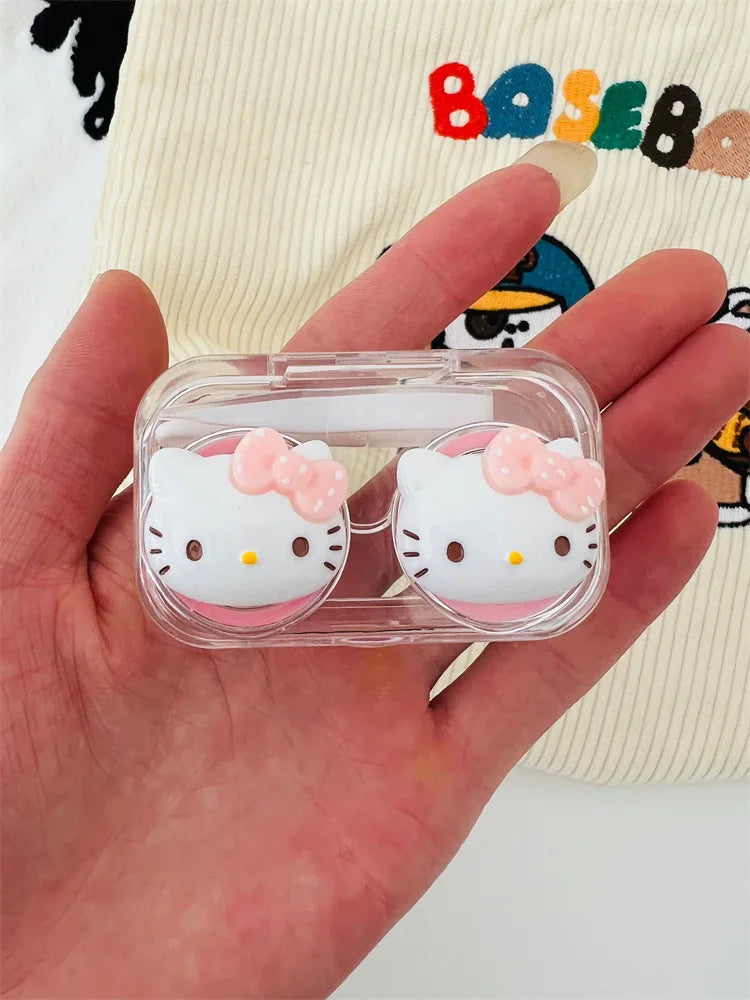 New Hello Kitty Contact Lens Case Transparent