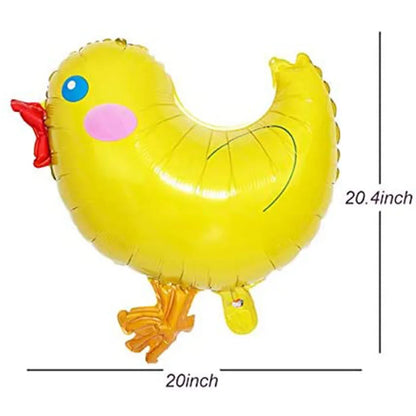 Cute Cartoon White Bunny Aluminum Foil Balloons Rabbit Happy Easter Party Decoration Supplies Children Favor Birthday Party Gift
