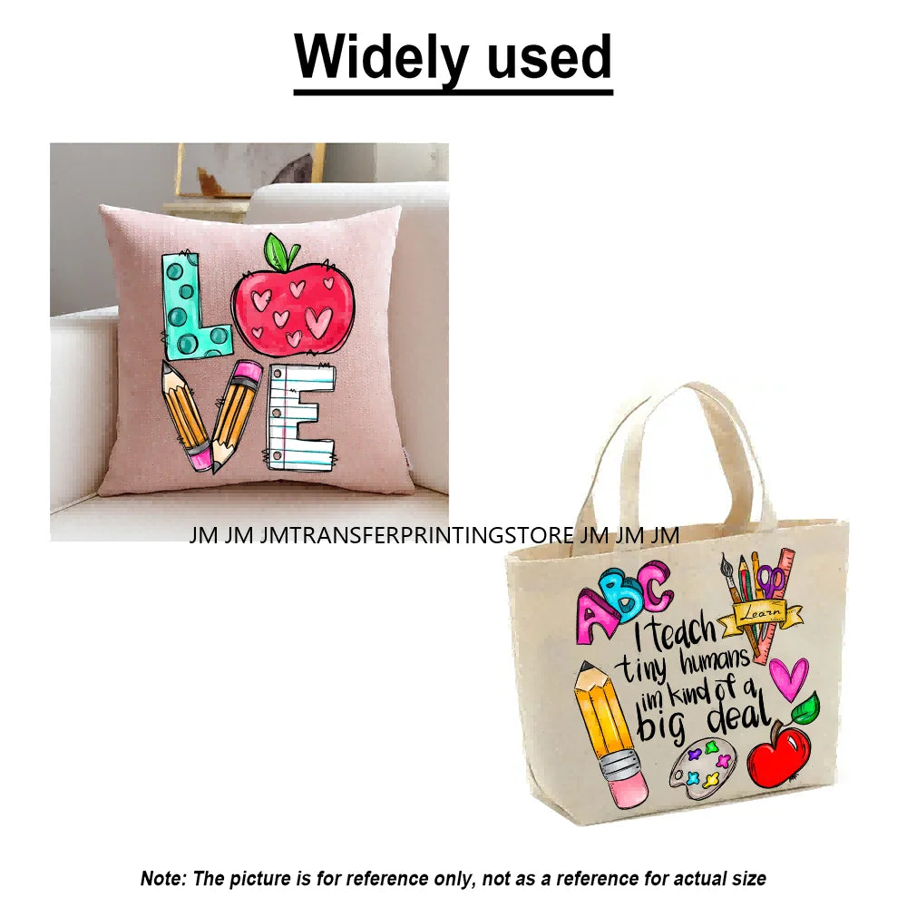 Love Cute Cartoon Little Baby Princess Girls Character Iron on DTF Transfers Washable Stickers Ready to Press for Clothes Bags