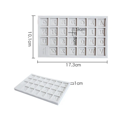 Delicate Letters Alphabet Silicone Biscuit Cake Molds Fondant Cookie Mousse Chocolate Mold DIY Cake Decoration