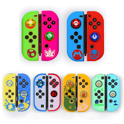 Silicone Soft Case Thumb Stick Grip Cap Joystick Protective Cover For Nintendo Switch Oled NS Joy-Con Controller Protector Skin