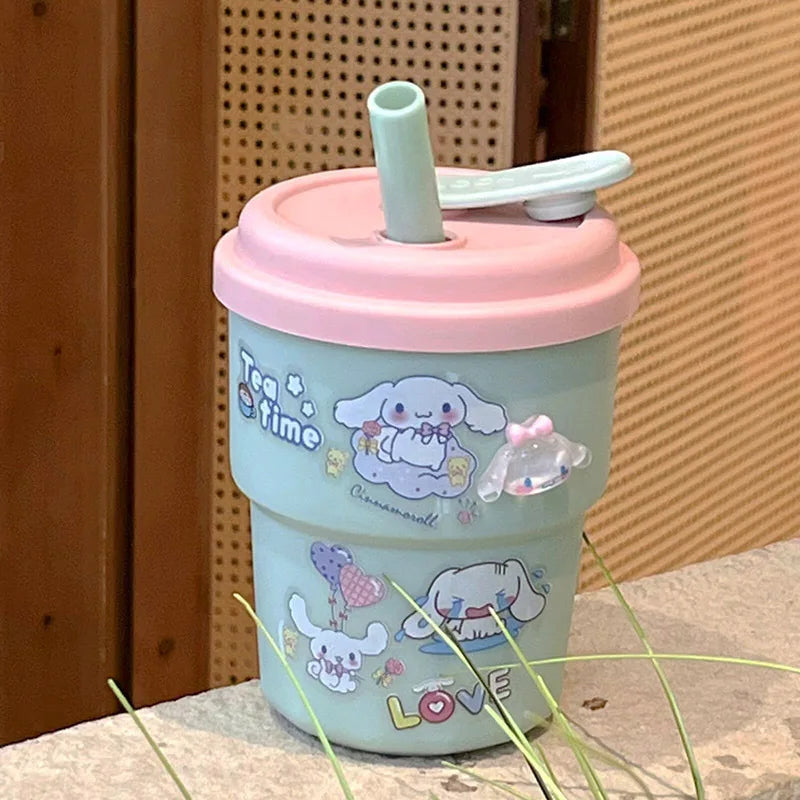 Cute Three-dimensional Sticker Sanrio Kitty Portable Water Cup