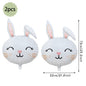 Happy Easter Party Decorations – Bunny & Egg Paper Plates with Cute White Rabbit and Carrot Foil Balloons, Kids Party Supplies & Favors