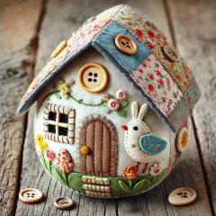 Patchwork Felt Easter Egg House DIY Kit Flower Spring Festival Party DIY Kids Gift 2026 Happy Easter Day Home Decor
