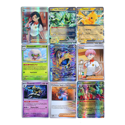 360Pcs Pokemon Card Prismatic Evolutions Scarlet Violet 151 Surging Sparks PALDEAN FATES English Booster Battle Transaction Card