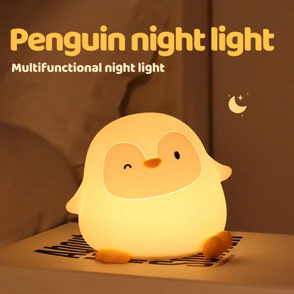 Silicone Night Light – Soft Dimmable LED Squishy Animal Bedside Lamp for Nursery & Gift Giving