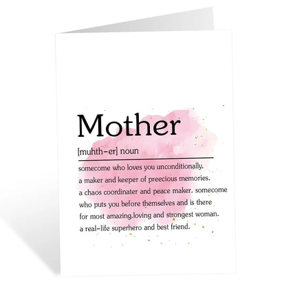 1PC Mother's Day Card with Envelope,Creative Birthday Card For Mom,Thank You Cards for Her,Holiday Greeting Card Gift for Mother