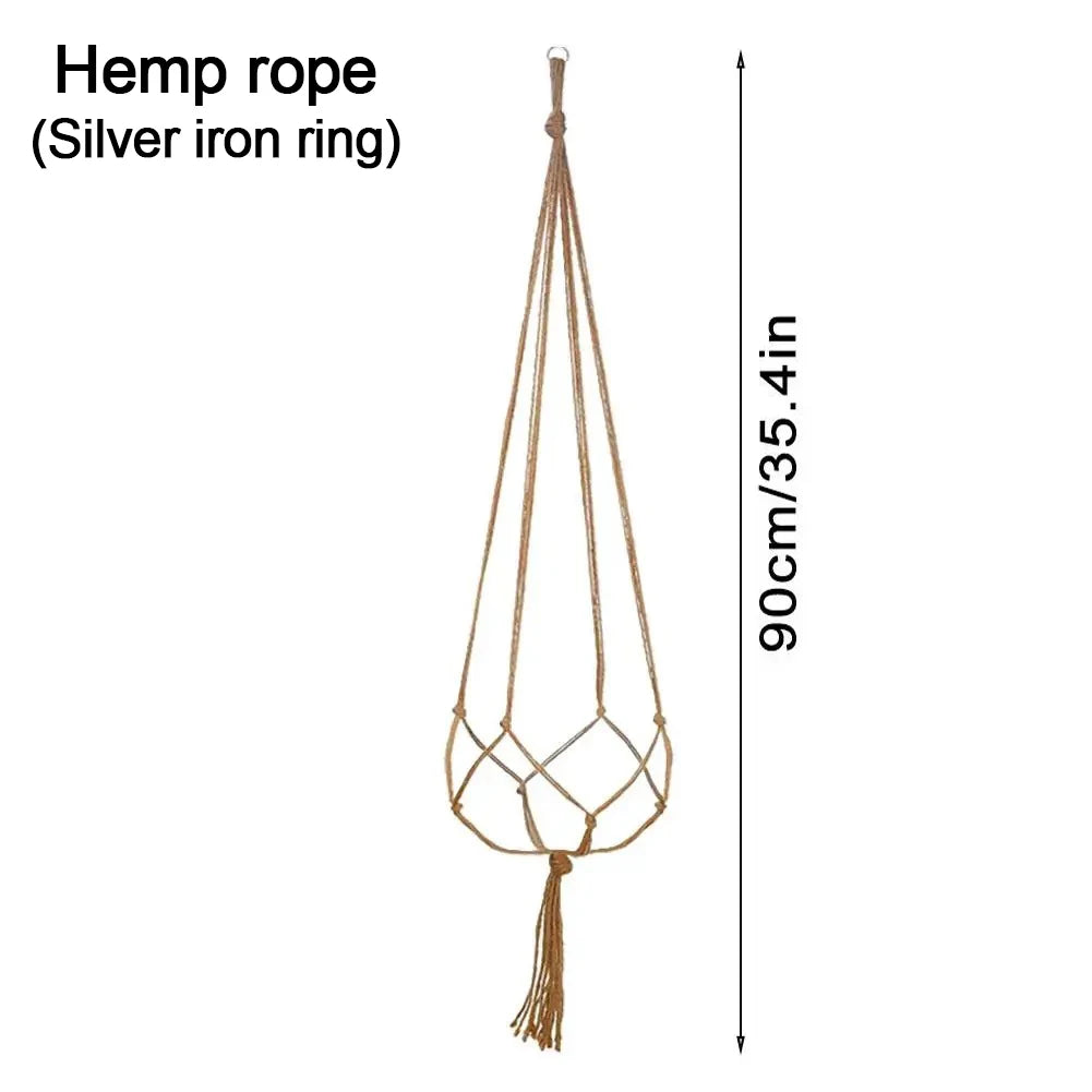 Hanging Plant Pot Hanging Basket Vases with Hook Creative Macrame Suspension Plant Planters for Hanging  Flower Pot Net