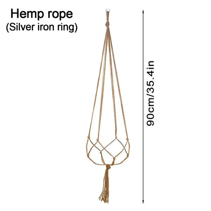 Hanging Plant Pot Hanging Basket Vases with Hook Creative Macrame Suspension Plant Planters for Hanging  Flower Pot Net