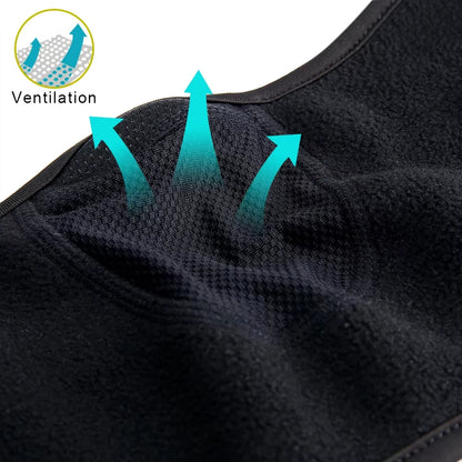 Fleece Thermal Neck Warmer with Ear Cover: Winter Scarf, Mask, and Bandana for Men and Women - Ideal for Skiing, Cycling, Snowboarding, and Hiking