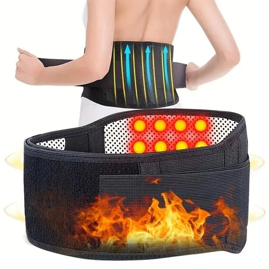 1pc Adjustable Self-heating Magnetic Therapy Back And Waist Support Belt,