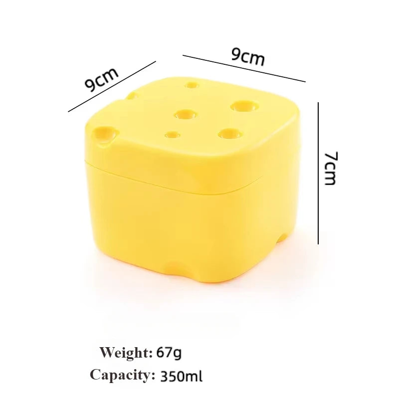 Sliced Cheese Storage Container Plastic Butter Block Lid Box Cheese Slice Saver with Holder Flipped Sliced Cheese Storage Box