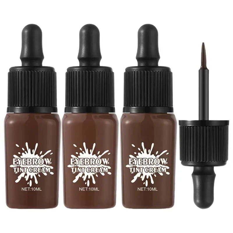 Peel-off Eyebrow Gel Coffee/black Eyebrow Tint Cream Permanent Eye Brow Tattoo Tint Long-lasting Waterproof Dye Eyebrow Gel