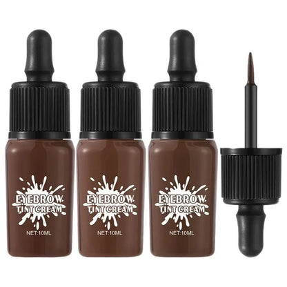 Peel-off Eyebrow Gel Coffee/black Eyebrow Tint Cream Permanent Eye Brow Tattoo Tint Long-lasting Waterproof Dye Eyebrow Gel