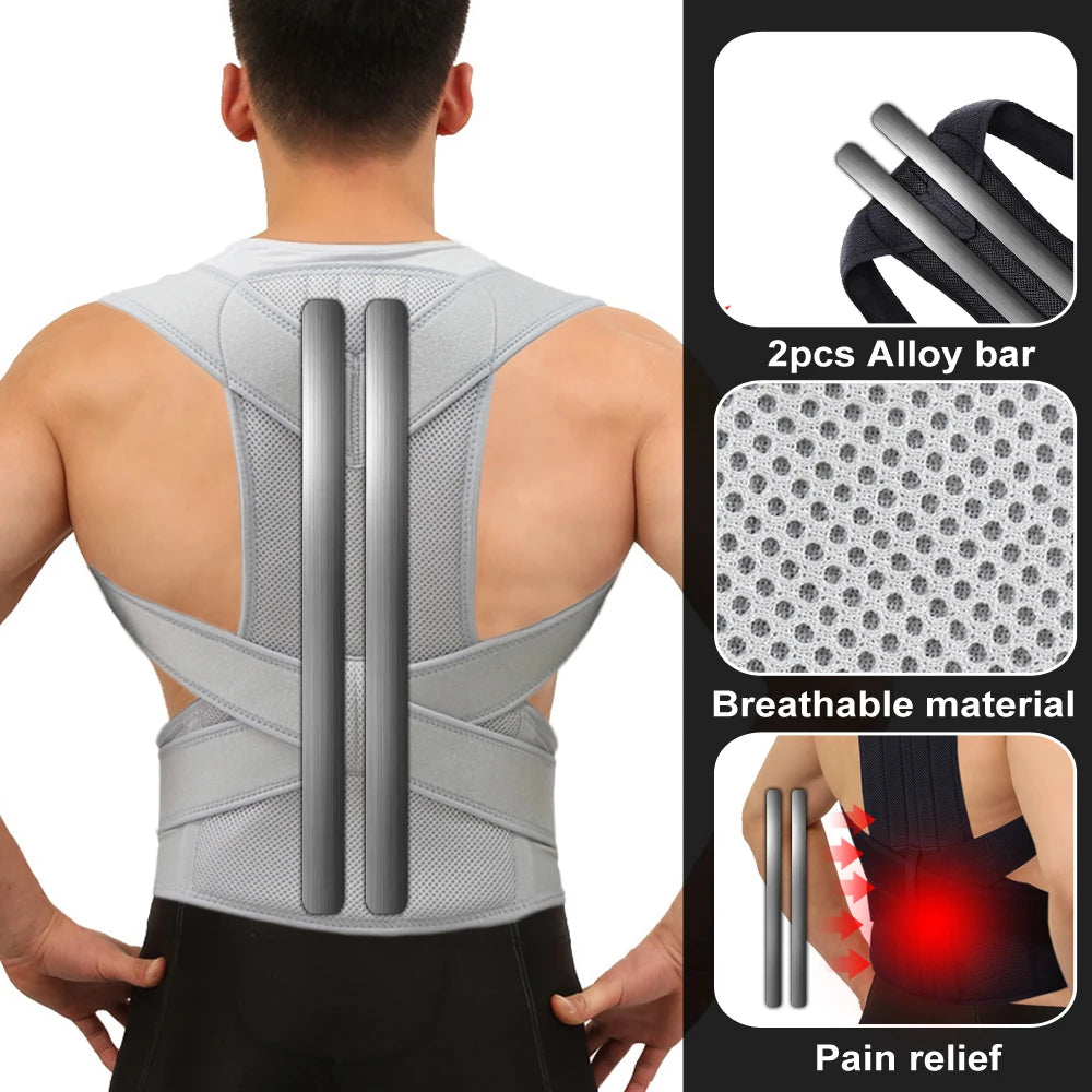 Upper Back Posture Corrector Clavicle Support Straight Shoulders Brace Strap Corrector