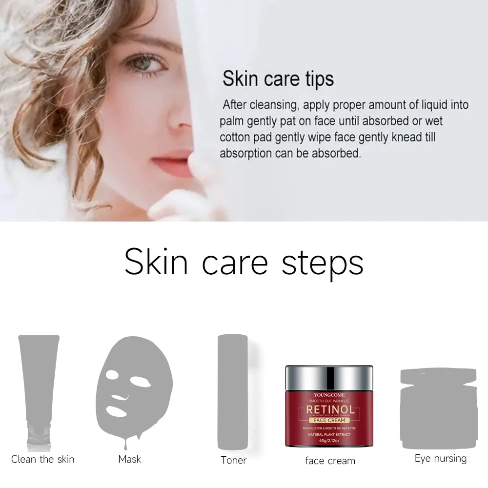 Retinol Facial Firming Cream, Repairing, Moisturizing, Nourishing, Brighten Skin, Anti-Aging