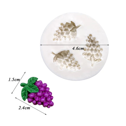 Mini Grape Shape Silicone Sugarcraft Mold Resin Tools Cupcake Baking Mould Fondant Cake Decorating Tools