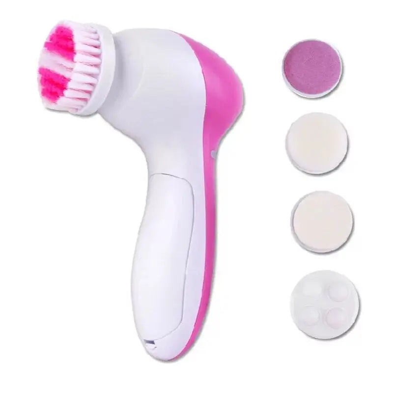 Electric Facial Cleaner 5 IN 1 Face Cleansing Brush Wash Machine Cleanser Tool