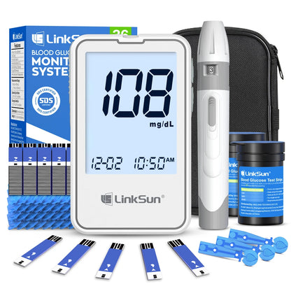 Bioland G‑425‑2 Blood Glucose Meter – Fast 5‑Second Results with 50 Test Strips, Diabetes Testing Kit