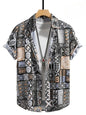 Men’s 3D Paisley Hawaii Shirt – Oversized Boho Summer Top