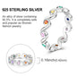 Rings Original 925 Sterling Silver Rings Simple Zircon Heart Ring For Wedding Valentine's Day Women Ring Jewelry Gift