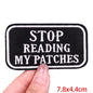 Letter Embroidered Patch Cartoon/Personality Letter Slogan Patch Iron On Patches For Clothing thermoadhesive Patches Sew Badges