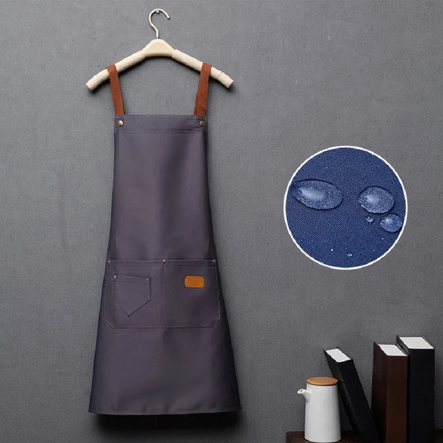 Waterproof Shoulder Apron Men's and Women's Kitchen Apron Salon Roast Barbecue Cleaning Nail Barbecue Scarf Cloak