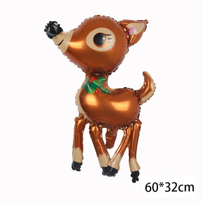 New Cartoon Animal Theme Foil Balloon Jungle Safari Lion Monkey Rabbit Kids Adult Birthday Party Decoration Supplies Baloon