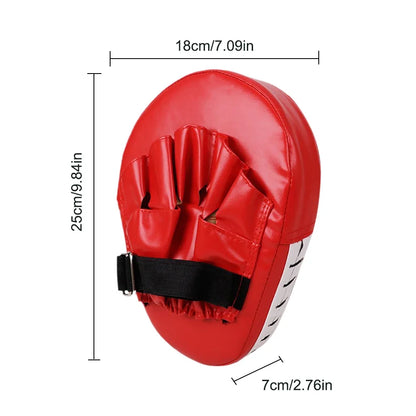 Kick Boxing Gloves Pad PU Leather for Adults Kids MMA Karate Muay Thai Free Fight Training Equipment