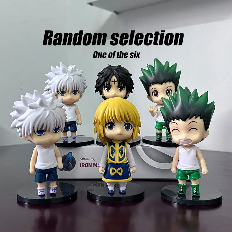 Hunter x Hunter Action Figure Toys PVC Cartoon Jay Flix Hisoka Kurapika Model Animation Doll Toys Kid Gift Random 1Pc