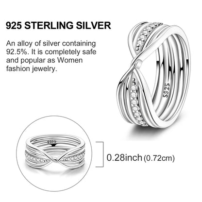 Rings Original 925 Sterling Silver Rings Simple Zircon Heart Ring For Wedding Valentine's Day Women Ring Jewelry Gift